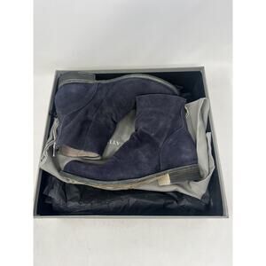 Officine Creative Hubble 042 Softy Blue Suede Ankle Boots Women 39‎ $650